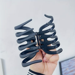 4pcs Frosted Hair Claw Retro Octopus Shape Hair Claw For Women