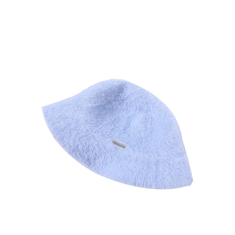 Winter Furry Bucket Hat for Women Girls