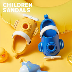 Kids Cartoon Airplane & Cloud Slippers Lightweight House Shoes