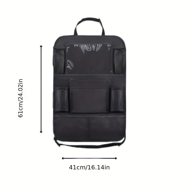 Car Back Seat Hanging Organizer Storage Bag Touchable Screen