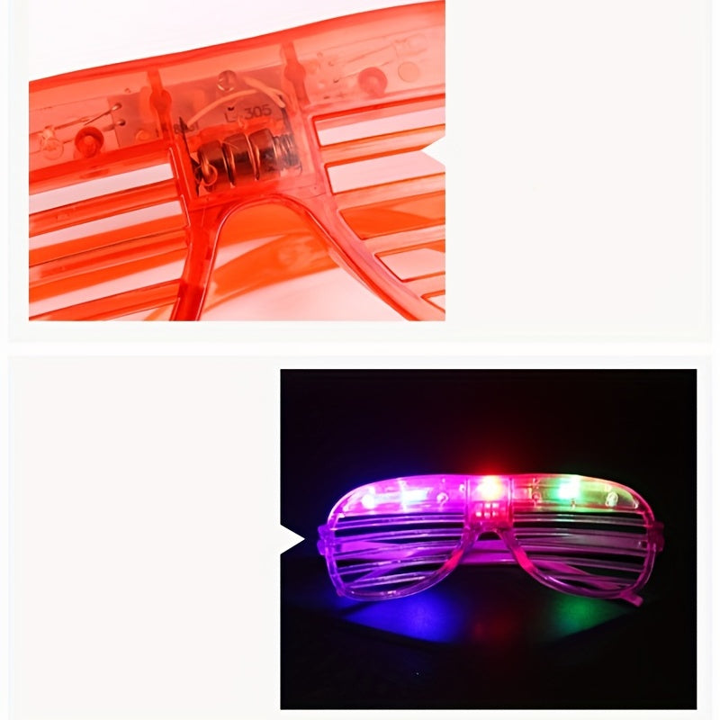 1pc Light Up Shutter Glasses for Adults