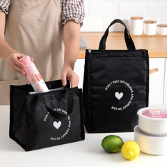 Fashionable Handbag Lunch Bag with Ice Pack Insulation