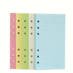 Colorful A6 Loose Leaf Notebook Refill - 50 Sheets