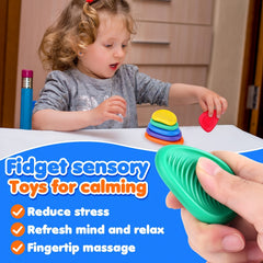 6pcs Children's Sensory Stone Box Set for Emotional Soothing
