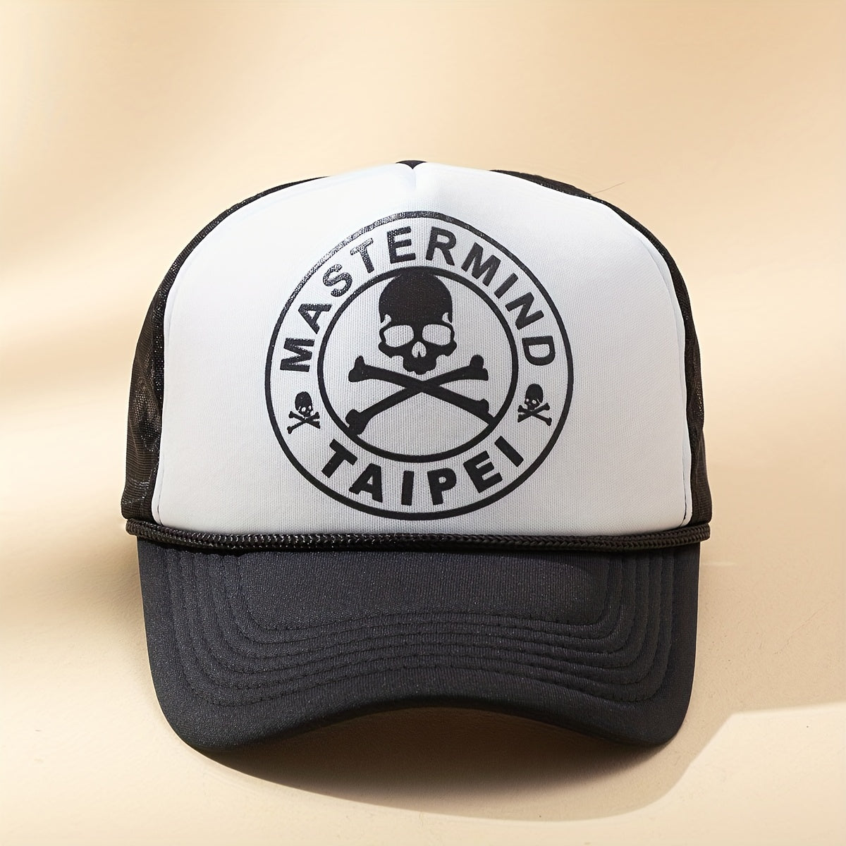 Mens Skull Breathable Baseball Cap