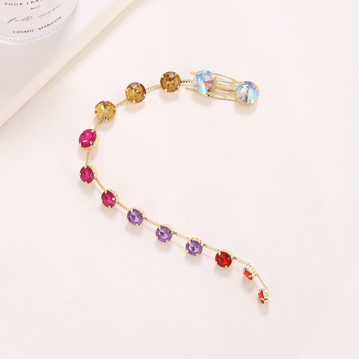 Boho Tassel Rhinestone Headdress Hair Chain Headband