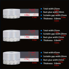 26ft Transparent Silicone Seal Strip - Weather Stripping for Doors and Windows