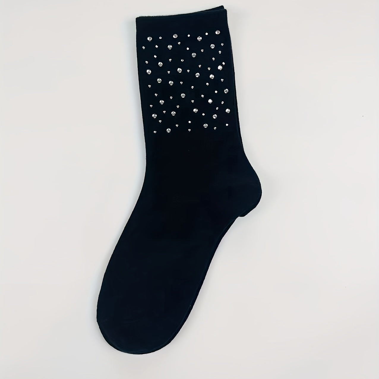 5 Pairs Rhinestone Mid Tube Socks for Women
