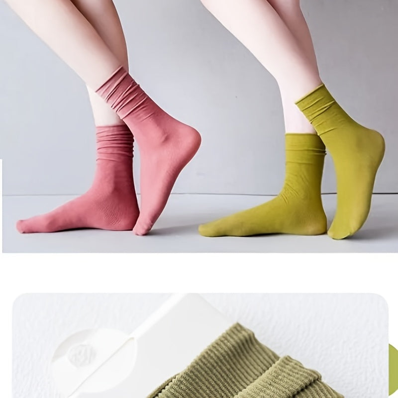 Summer Thin Casual Pile Socks for Women