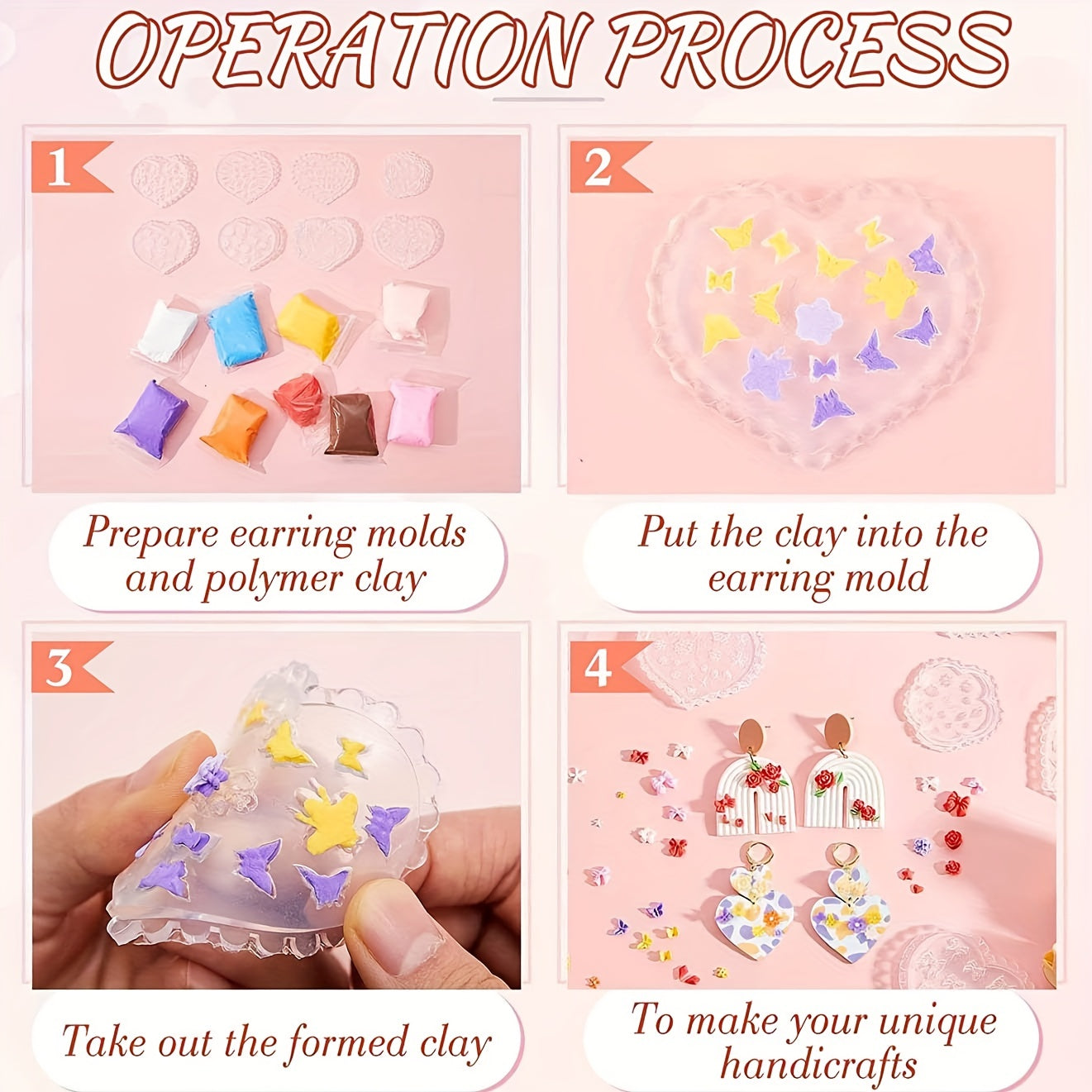 3D Boho Retro Frame Silicone Nail Art Mold DIY Templates