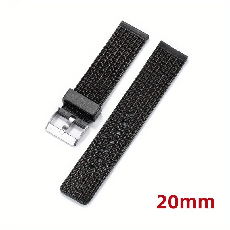 Silicone Band Strap Bracelet 16-26mm Men Women Sports Rubber Watch Band