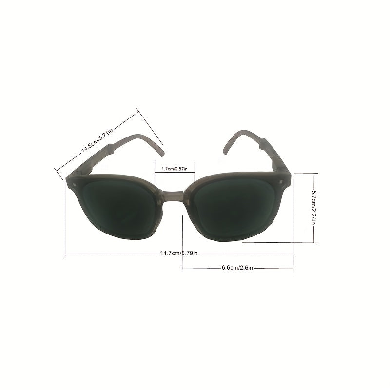 Foldable Square Sunglasses Anti Glare UV400