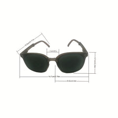 Foldable Square Sunglasses Anti Glare UV400