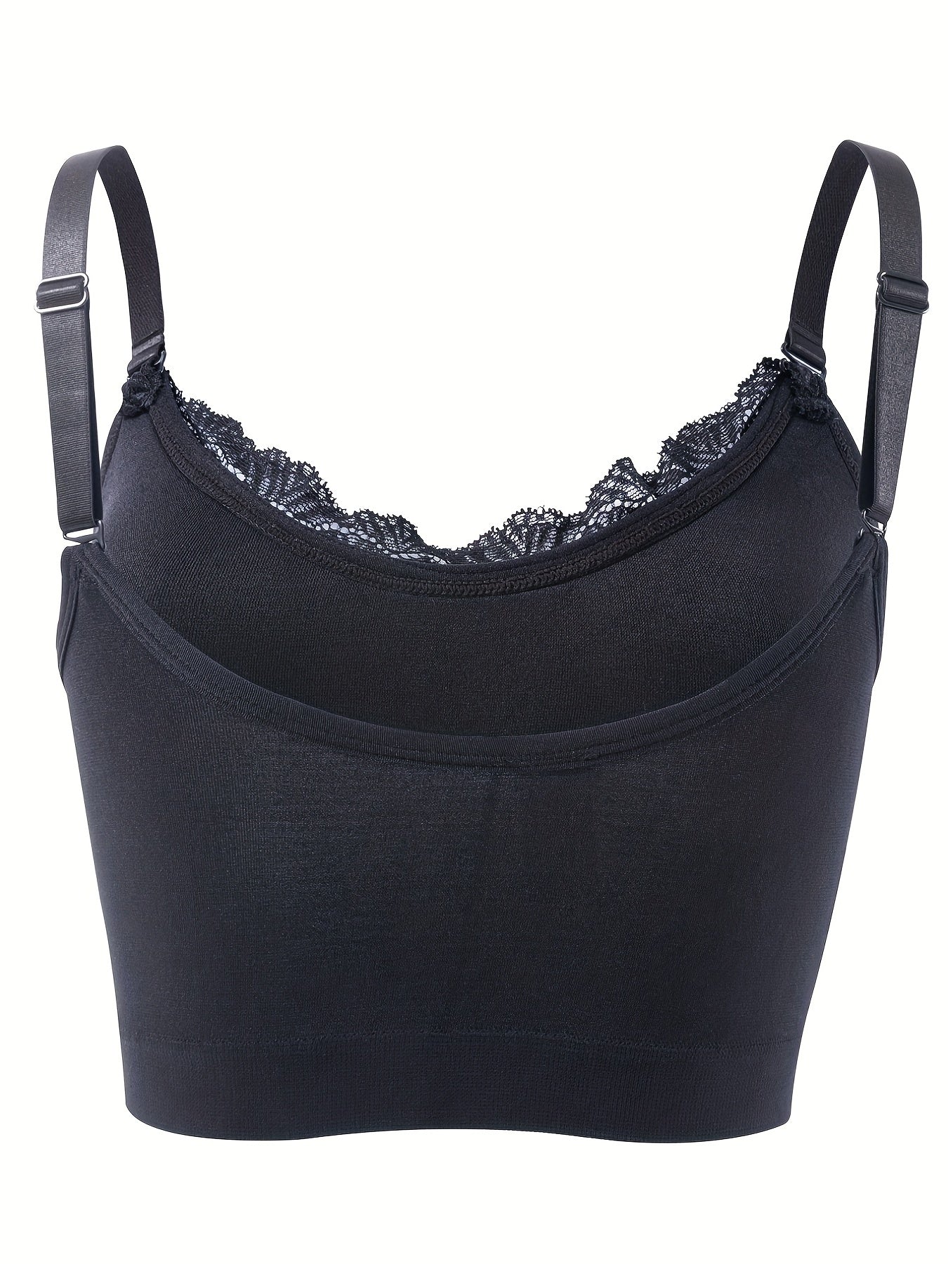  Women's Ruched Lace Trim Tee