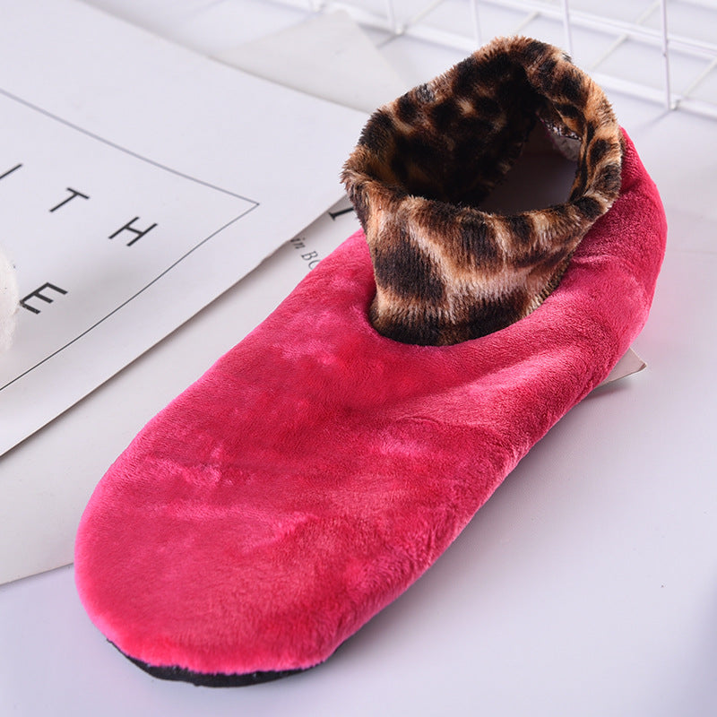 Leopard Thermal Non Slip Socks for Women - Slipper Socks for Yoga Dance