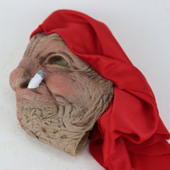 Red Hood Grandma Mask Halloween Party Props