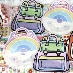 School Bag Shaped Ziplock Bag With Window, Fun Back To School Packaging