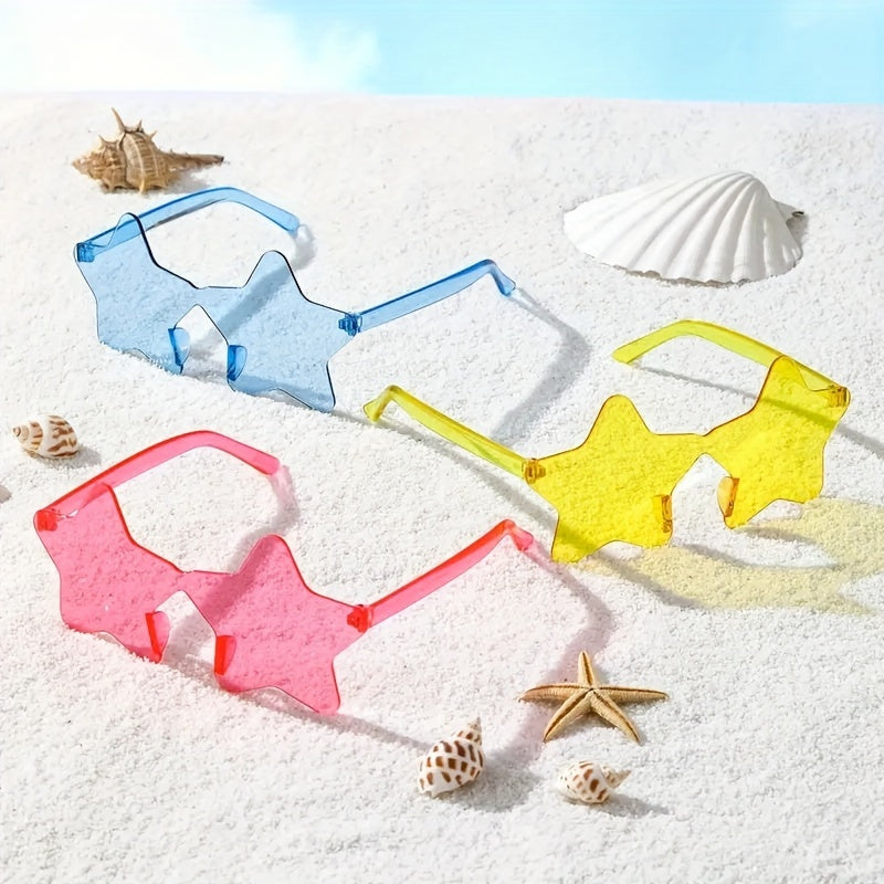 4pcs Pentagram Sunglasses Candy Glasses For Party
