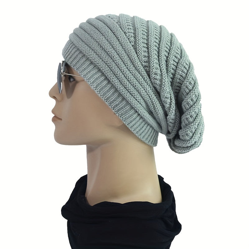 Autumn Winter Wool Knitted Slouchy Beanie Hat