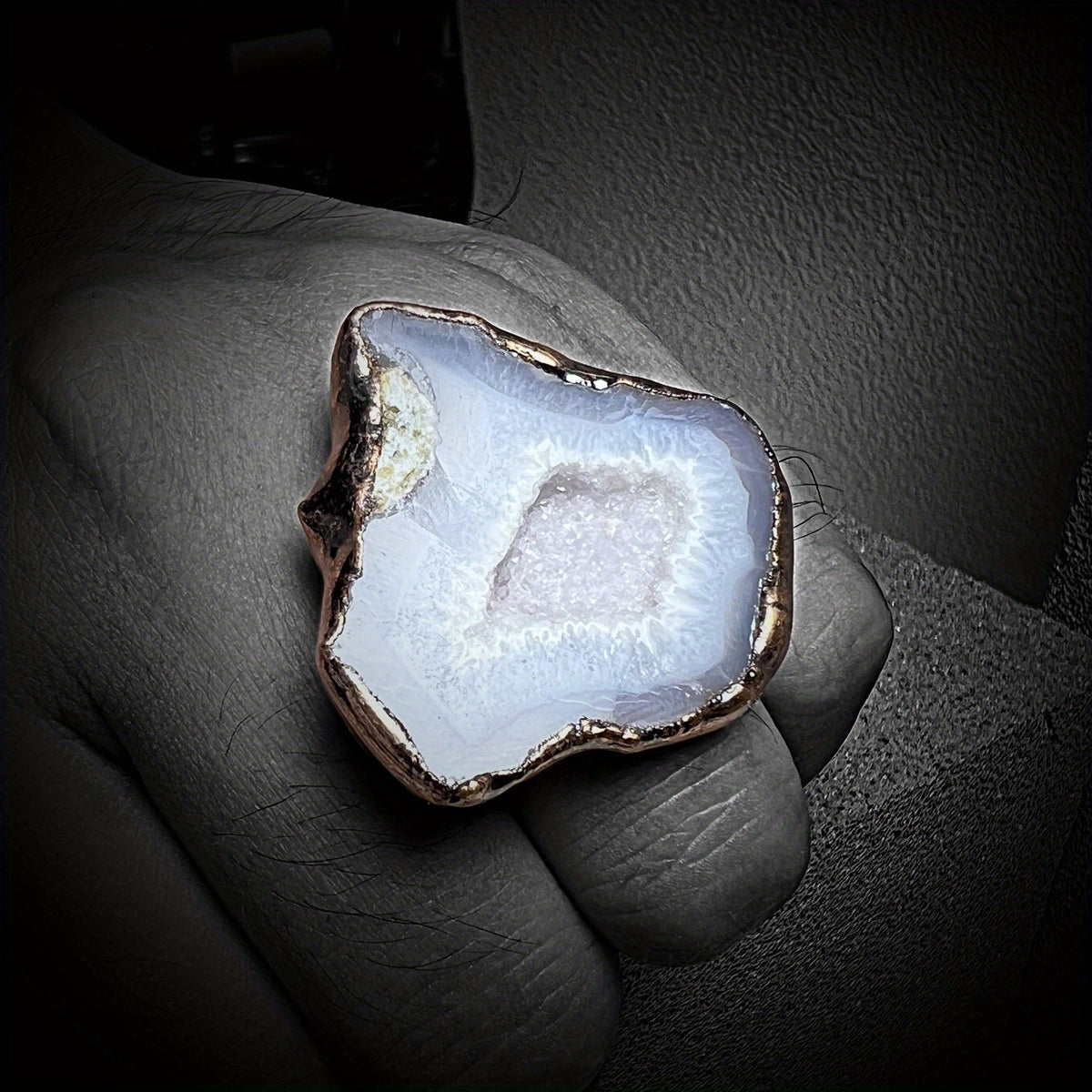 Adjustable Natural Gemstone Ring Blind Box Uncertain Shape