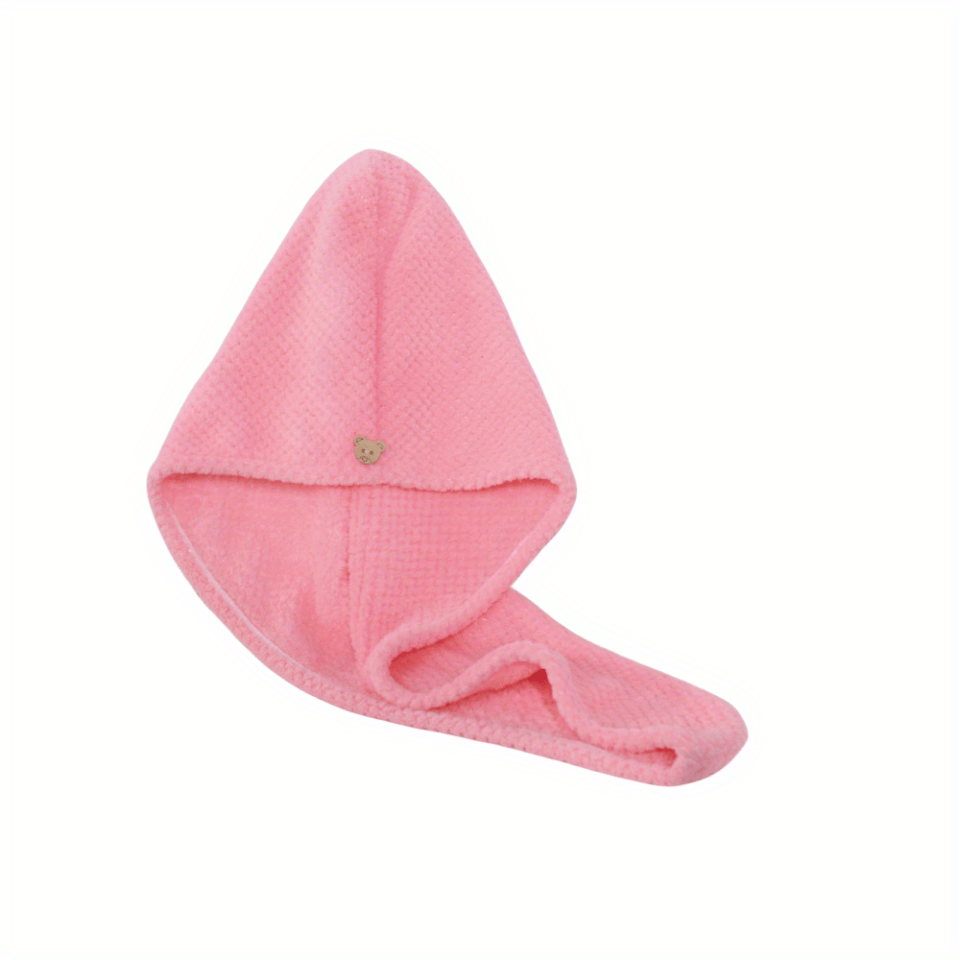 Quick Drying Microfiber Hair Towel with Button