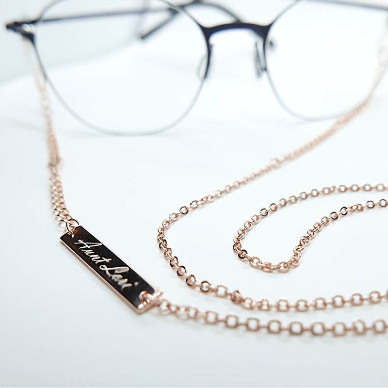 Personalized Stainless Steel Name Glasses Chain