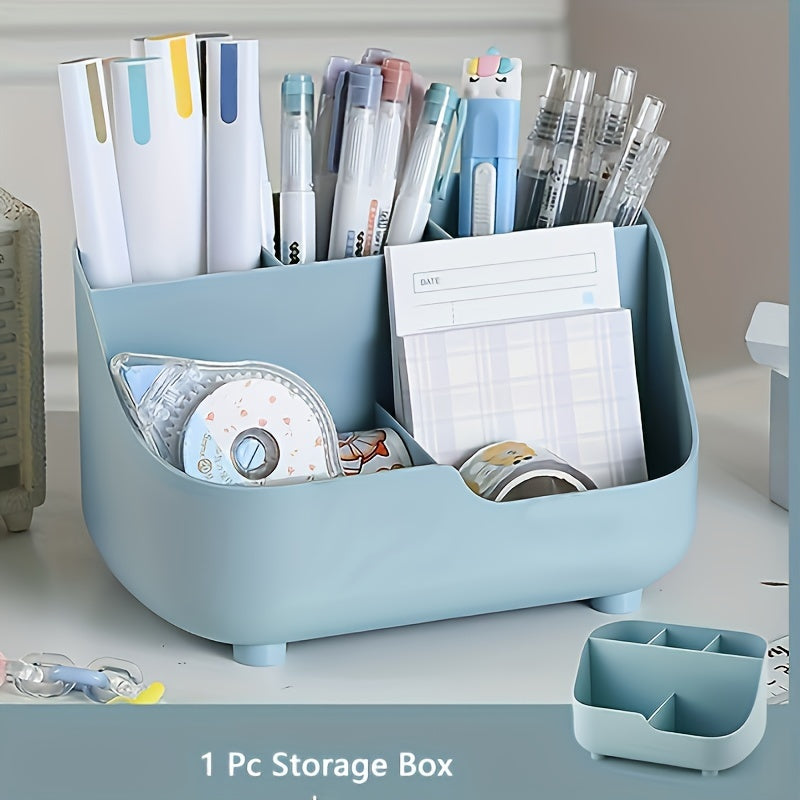 Large Capacity Five Grid Desktop Storage Box