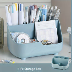 Large Capacity Five Grid Desktop Storage Box