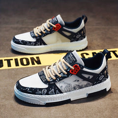 Men's Graffiti Skate Shoes Wear resistant Non Slip Casual Shoes For Youth