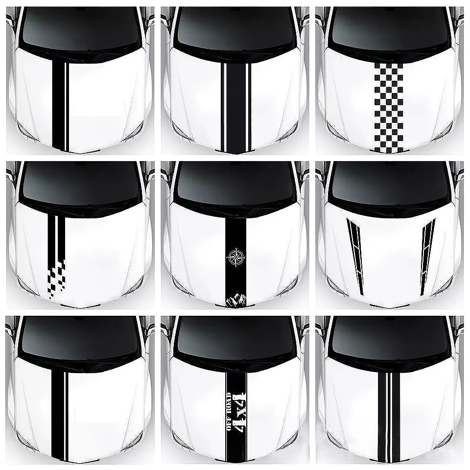 Hood Car Sticker Stripe Auto Modified Body Sticker