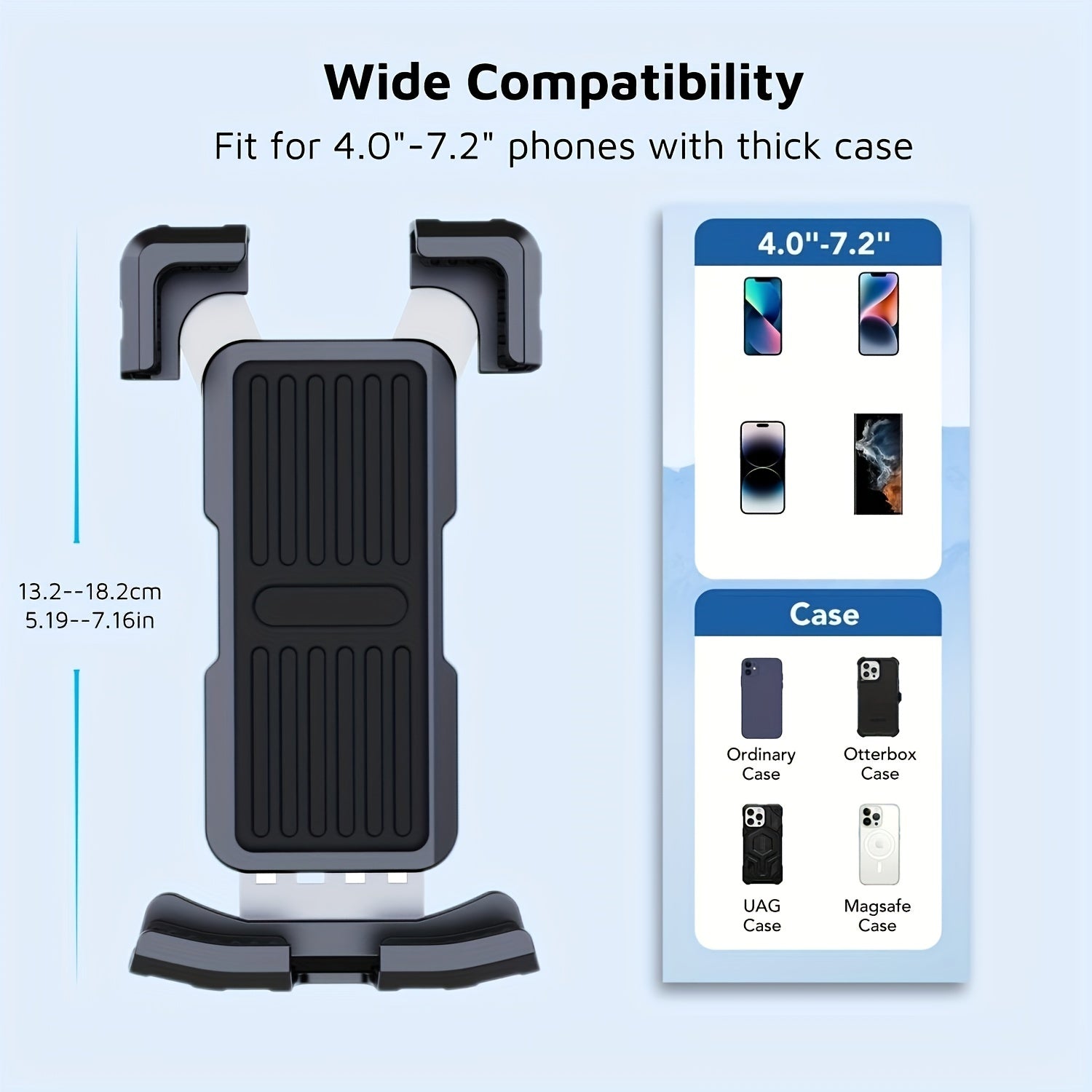 Secure Phone On Motorcycle Universal Mount Holder