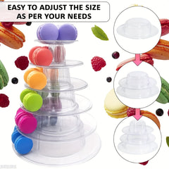 4 6 10 Tier Round Macaron Display Stand Cake Stand Dessert Cupcake Stand