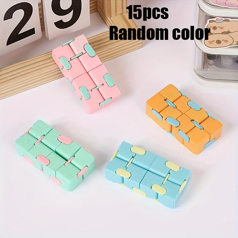 Infinity Flip Cube Puzzle Fidget Toys Smooth Mechanism Durable Plastic