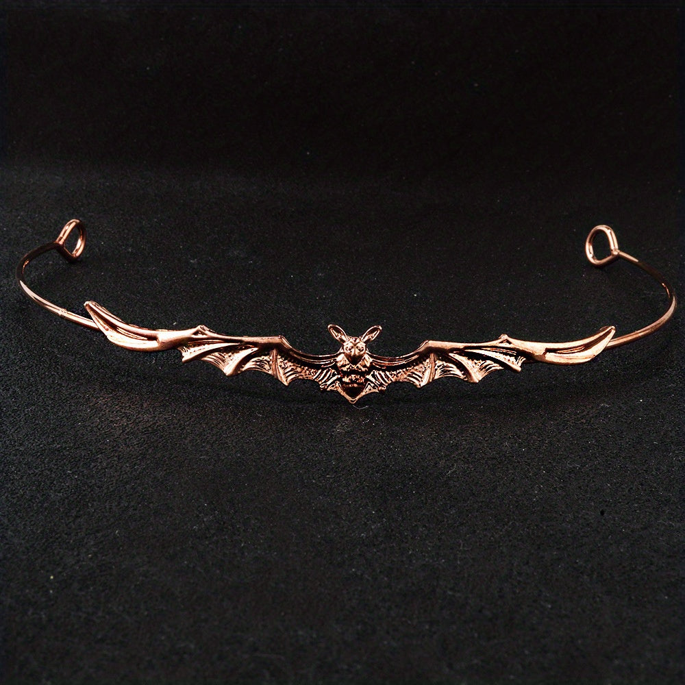 Bat Shaped Hair Band Metal Headband Punk Headdress Girls Kids Halloween Party
