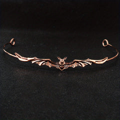 Bat Shaped Hair Band Metal Headband Punk Headdress Girls Kids Halloween Party