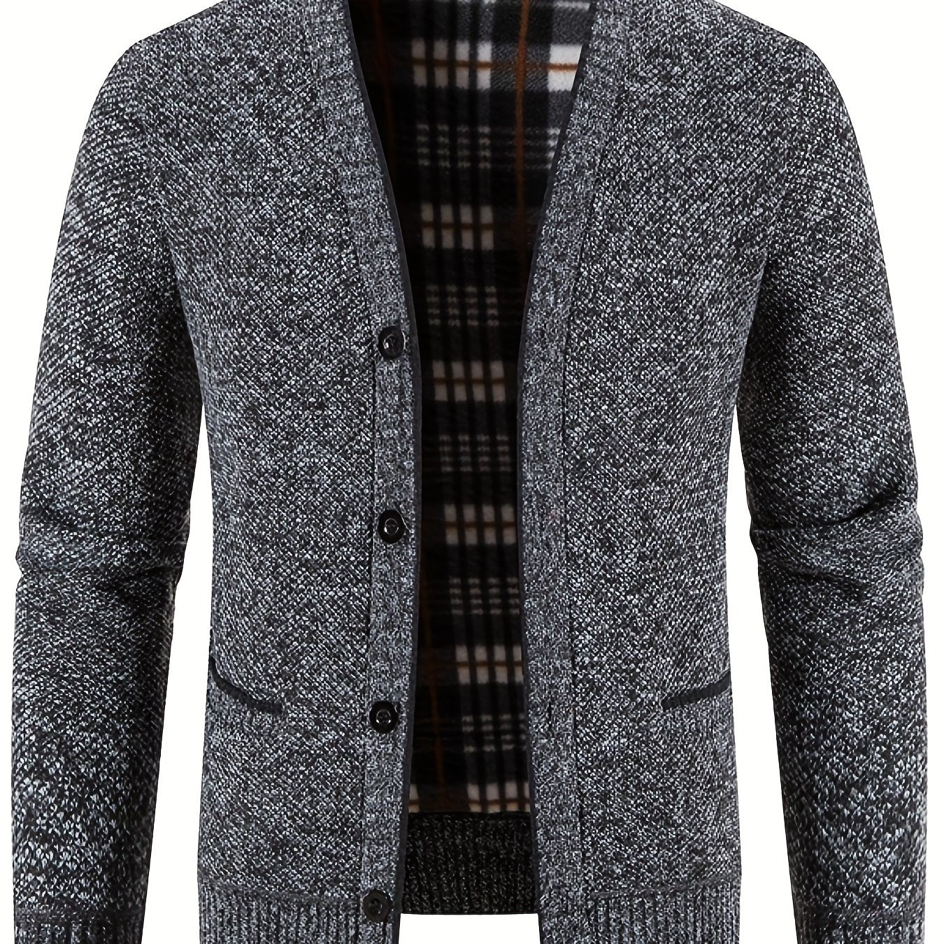 Knitted Warm Thick Cardigan Men's Casual Jacket Coat For Fall Winter