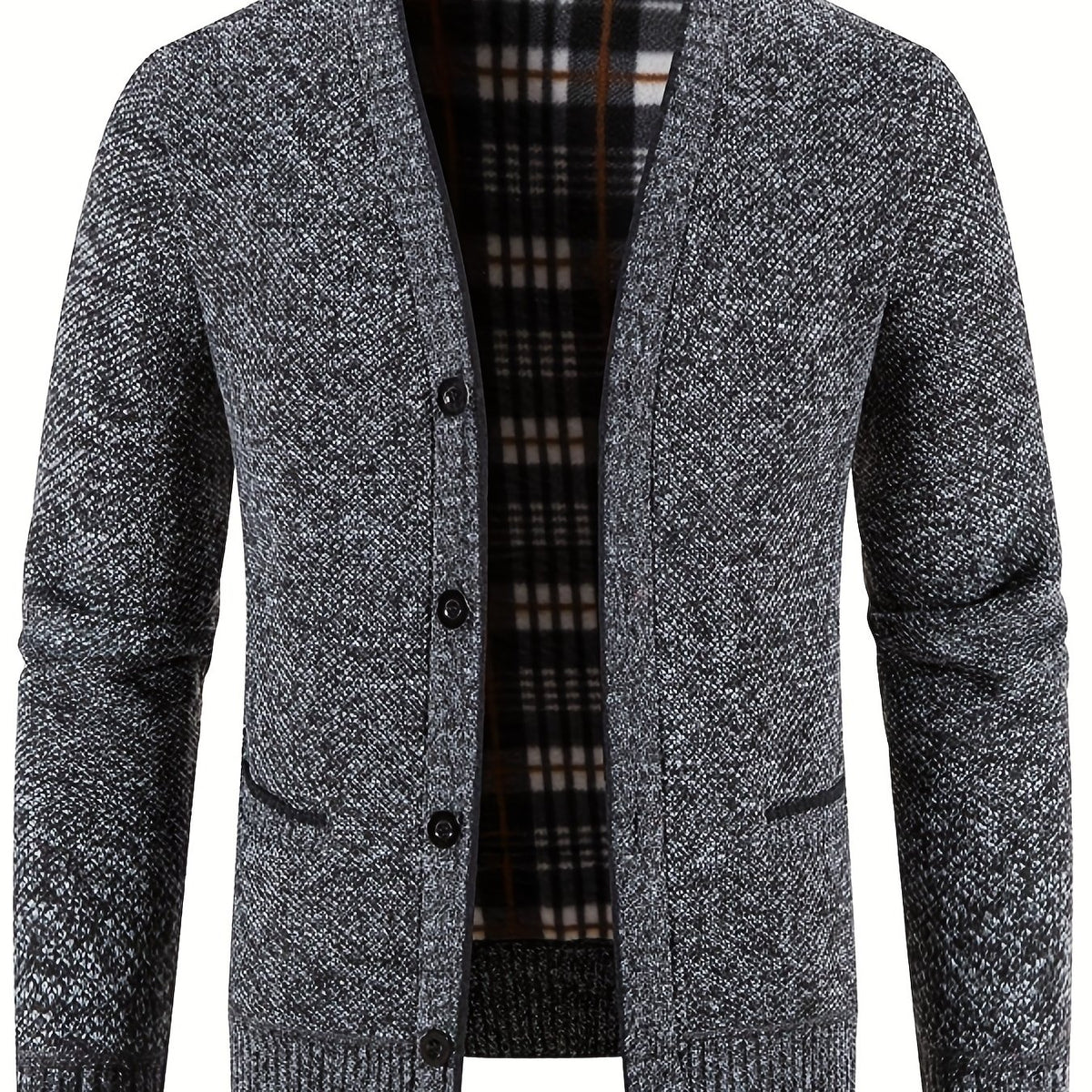 Knitted Warm Thick Cardigan Men's Casual Jacket Coat For Fall Winter