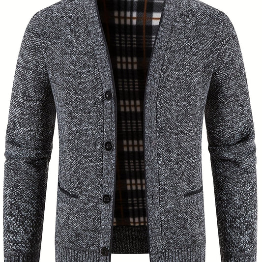 Knitted Warm Thick Cardigan Men's Casual Jacket Coat For Fall Winter