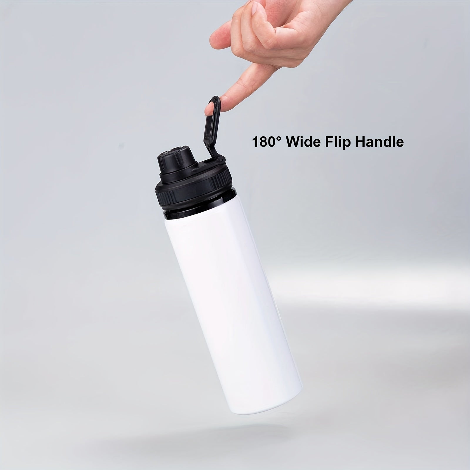 6pcs Reusable 750ml Aluminum Water Bottles Lightweight Leakproof