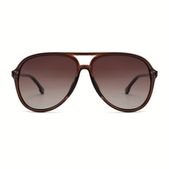 VIVIENFANG Retro Polarized Sunglasses TR90 Gradient Lenses UV Protection