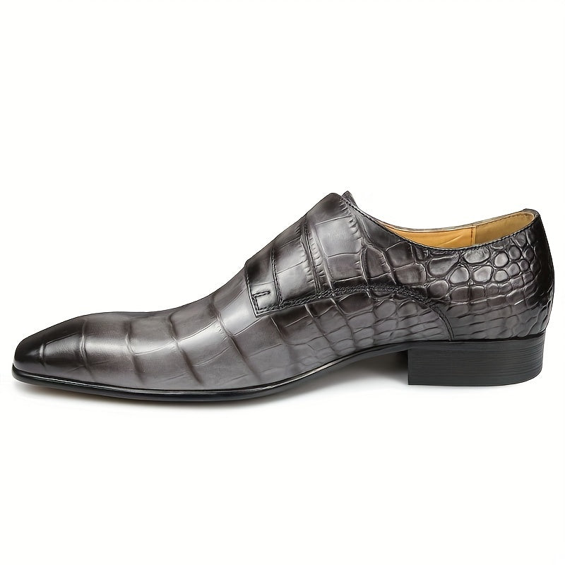 Men's Triple Monk Strap Slip On Loafers