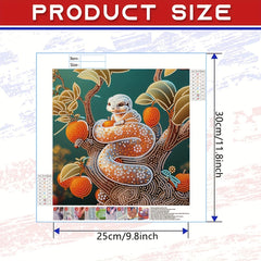 DIY Snake Pattern Diamond Art Kit for Home Decor