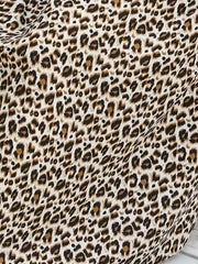  Leopard Print V Neck Maxi Dress