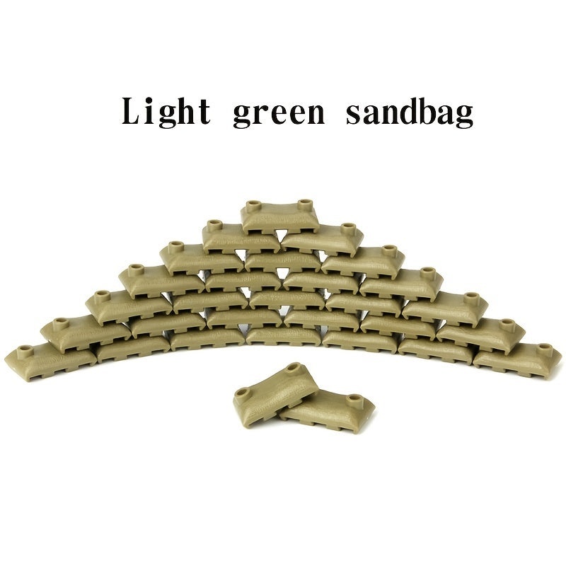 Building Block Military Soldiers Bunkers Trenches Sandbags Weapons Puzzle