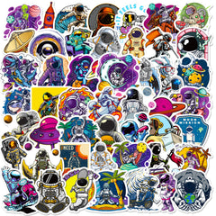 50pcs Space Explorer Vinyl Stickers for Water Bottle
