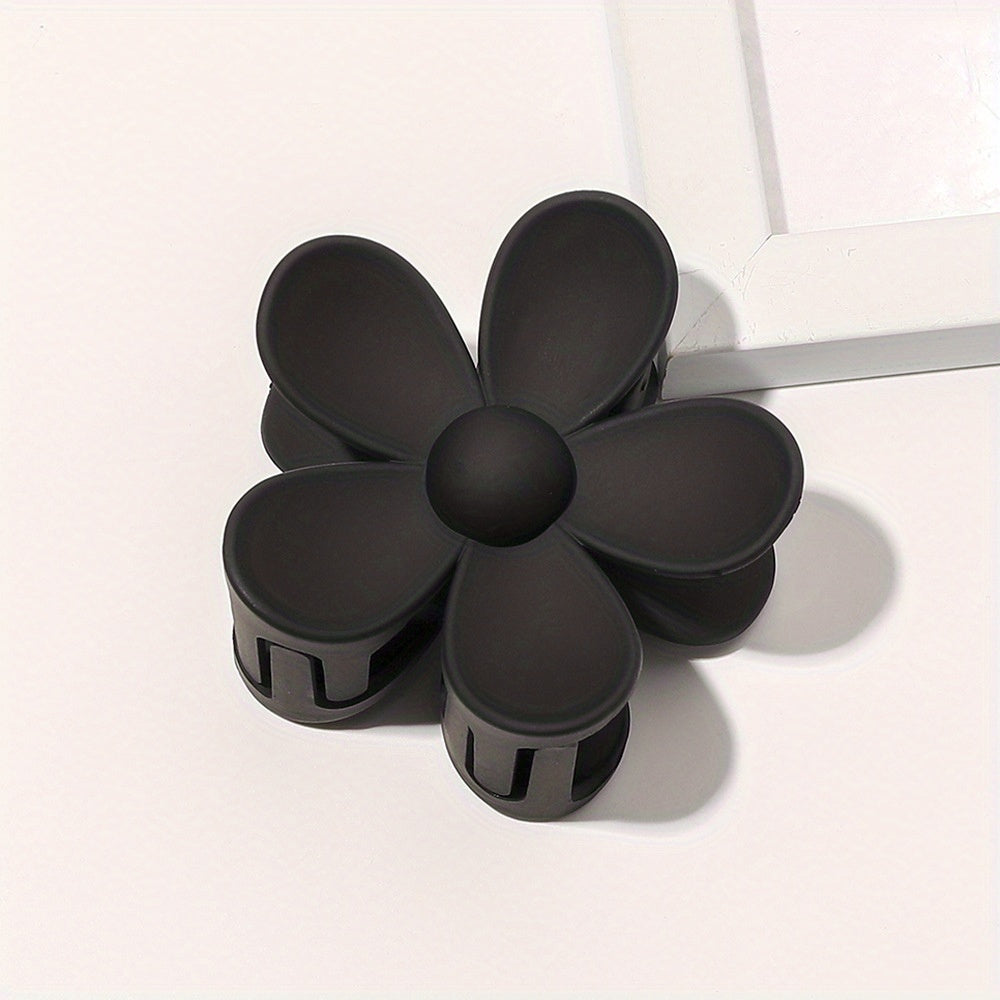 Large Flower Shaped Hair Claw Clip Ponytail Holder for Women Girls