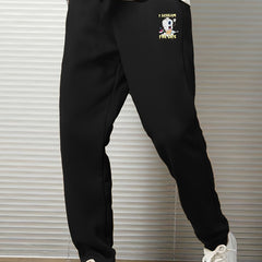 Cartoon Icecream Print Sweatpants - Men's Drawstring Jogger Pants