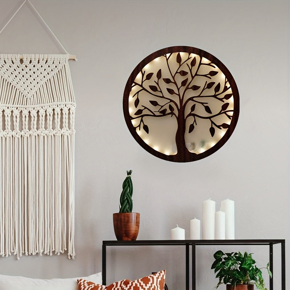 Creative LED Life Tree Lamp - Wooden Hanging Home Decoration