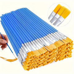 20-Piece Nylon Artist Brushes Set for Acrylic & Watercolor with Wooden Handles