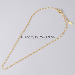 Golden Lips Chain Stainless Steel Men's Clavicle Chain